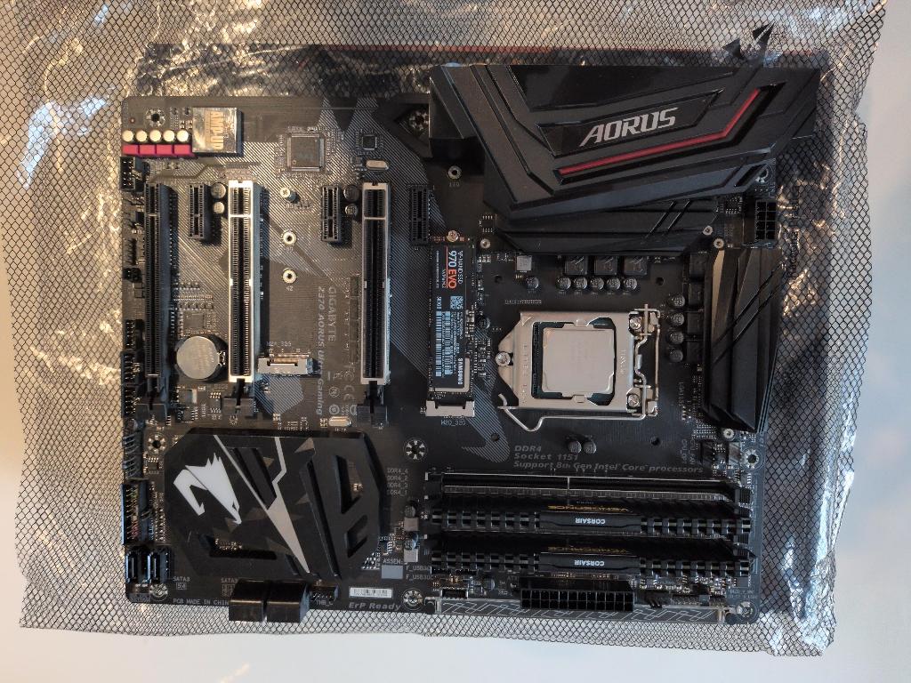 Upgrade kit Z370 i5 8600K 16BG DDR4 M2 500GB, Informatique & Logiciels, Cartes mères, Utilisé, Intel, DDR4, Enlèvement