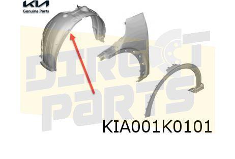 Kia	EV6 (9/21 - 1/24) Wielkuip Links Origineel! 86811CV000, Kia, -, Verzenden, -