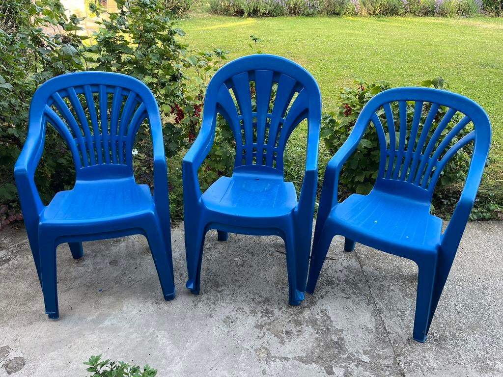 Chaises de jardin - Bon état, Jardin & Terrasse, Chaises de jardin, Enlèvement, Comme neuf