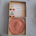 Terracota plaatje + herdenkingsetiket Leopold I., Enlèvement ou Envoi, Autres types