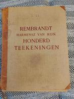 Antieke map vol met 100 gravures , Rembrandt, zeldzaam, Antiek en Kunst, Verzenden