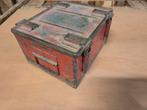 Metalen koffer opberg kist werkbak materiaal tractor kar, Enlèvement
