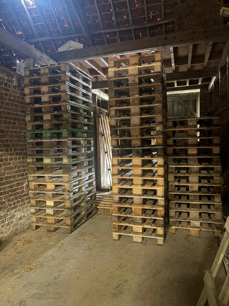 Europalettes à vendre - Wervik, Bricolage & Construction, Bois & Planches, Enlèvement, Utilisé, Palette