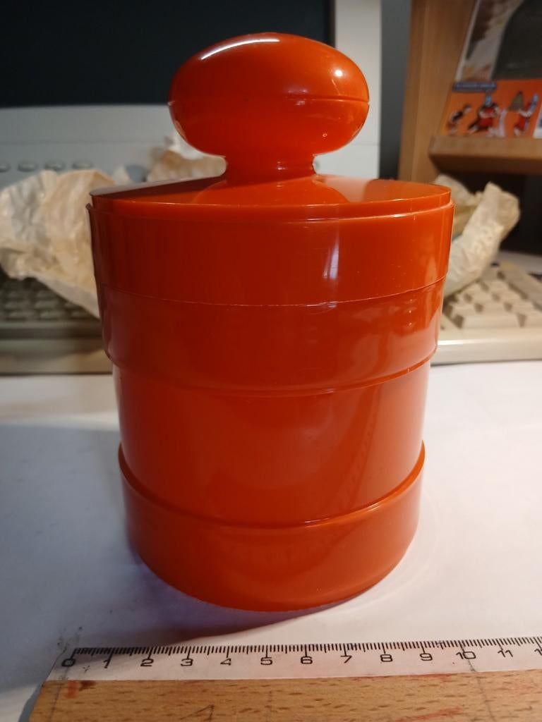 Space age oranje voorraaddoos merk Vitri, Ophalen of Verzenden