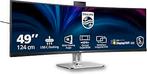 Philips 49B2U5900CH Incurvé 49" 5120 1440 USB-C, Informatique & Logiciels, Moniteurs, Inclinable, 3 à 5 ms, Philips, Enlèvement ou Envoi