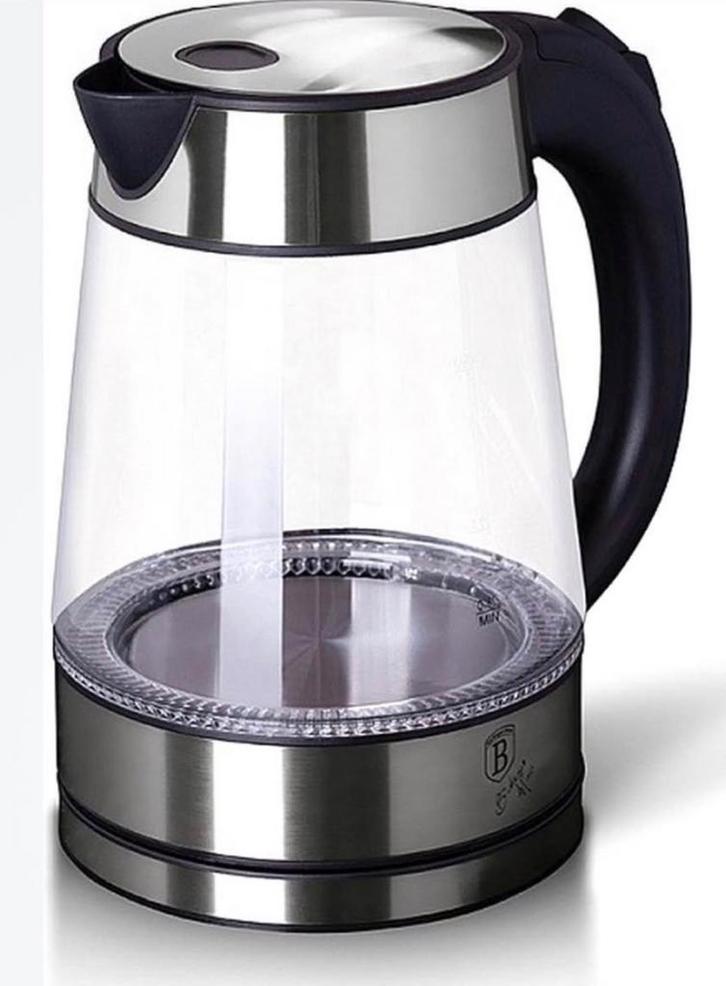 Bouilloire électrique en verre Berlinger Haus –Très bon état, Electroménager, Bouilloires, Comme neuf, Inox, Enlèvement