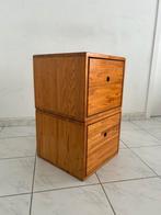 Vintage set van twee grenenhout kastjes setprijs, Gebruikt, Minder dan 45 cm, Ophalen of Verzenden, Minder dan 55 cm