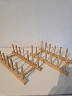2 supports assiettes bambou ikea – L27,5- l12 -h8,5 cm, Maison & Meubles, Enlèvement ou Envoi, Brun, Comme neuf, Bois