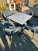 Table de terrasse (80x80) + chaises, Neuf, Salons de jardin, Synthétique, Enlèvement