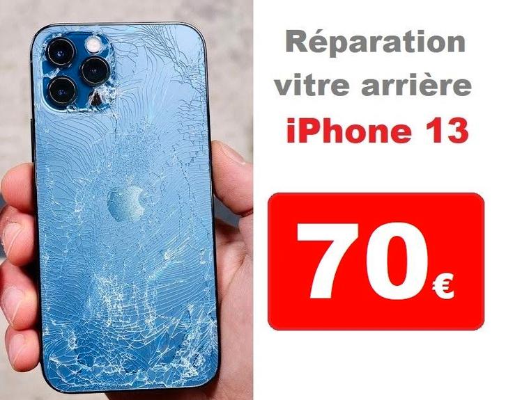 Réparation vitre arrière iPhone 13 pas cher à Bruxelles, Télécoms, Téléphonie mobile | Accessoires & Pièces, Apple iPhone, Enlèvement