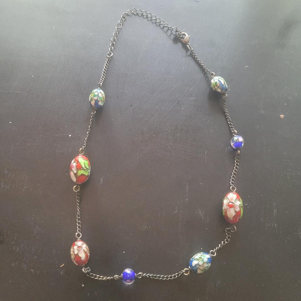 Collier chinois vintage, Bijoux, Sacs & Beauté, Colliers, Enlèvement, Bleu