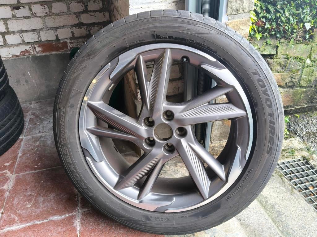 Set originele 19" velgen met zomerbanden DS7, Auto-onderdelen, Gebruikt, 235 mm, Band(en), Personenwagen