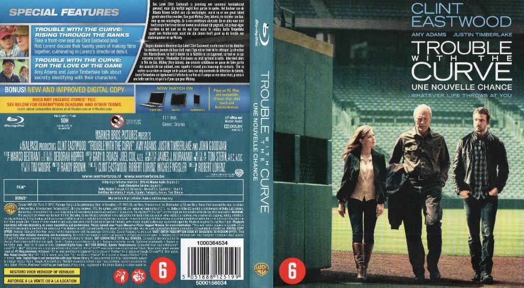 une nouvelle chance (trouble with the curve) (blu-ray) neuf, Enlèvement ou Envoi, Comme neuf, Drame