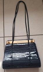 Bulaggi Schoudertas Zwart Kunstleer - Croco Print, Autres marques, Cuir, Enlèvement ou Envoi, Utilisé