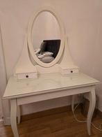 Table de toilette HEMNES avec miroir, blanche, 100 x 50 cm, Maison & Meubles, Chambre à coucher | Lits, 100 cm, Enlèvement, Utilisé
