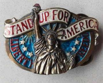 Gesp uit Amerika met lederen riem beschikbaar voor biedingen