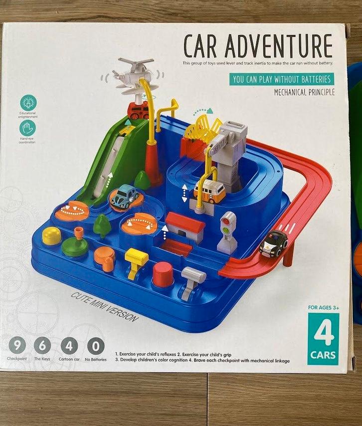 Auto avonturenpark, Kinderen en Baby's, Speelgoed | Racebanen, Racebaan, Ophalen