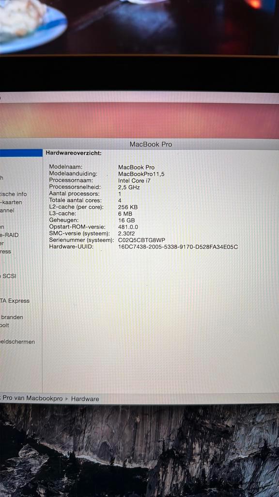 Macbook Pro - i7 16gbram - AMD GPU, Computers en Software, Apple Macbooks, Zo goed als nieuw, MacBook, 15 inch, Ophalen