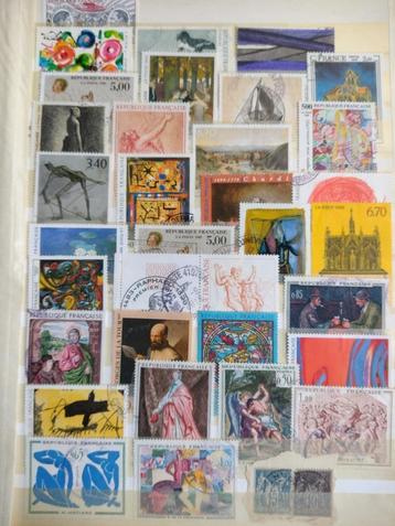 Mooie verzameling postzegels Frankrijk  beschikbaar voor biedingen