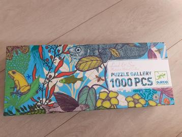 Puzzel 'Land & Sea' Djeco 1000 stuks beschikbaar voor biedingen