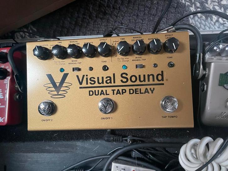 Visual sound dual tap delay, Muziek en Instrumenten, Effecten, Zo goed als nieuw, Delay of Echo, Ophalen of Verzenden