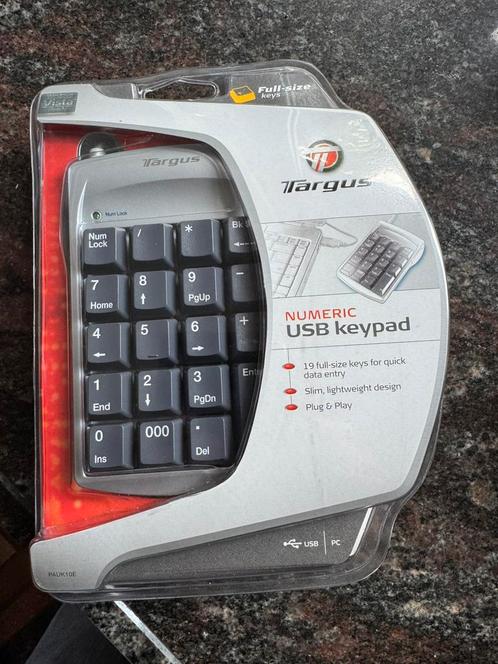 Targus USB Ultra Mini Keypad, Computers en Software, Toetsenborden, Nieuw, Bedraad, Ophalen