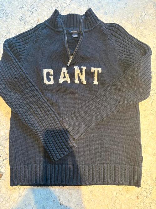 GANT katoen trui (L), Kleding | Heren, Truien en Vesten, Gedragen, Maat 52/54 (L), Blauw, Ophalen of Verzenden