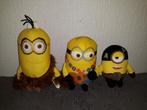 3 Minions knuffels, Kinderen en Baby's, Speelgoed | Knuffels en Pluche, Gebruikt, Ophalen of Verzenden