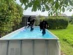 Zwembad + zandfilter, trapje en toebehoren, Tuin en Terras, Zwembad-toebehoren, Ophalen, Gebruikt, Ladder