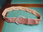 Bruine lederen riem, dames. 95cm, Kleding | Dames, 90 tot 100 cm, Ophalen of Verzenden, Gedragen, 3 tot 5 cm