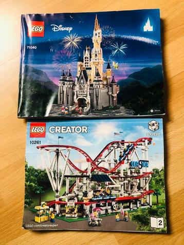 Lego Disney castle en Creator coaster beschikbaar voor biedingen