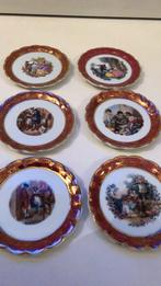 Antiek porselein guillen bordjes, Antiek en Kunst, Ophalen of Verzenden