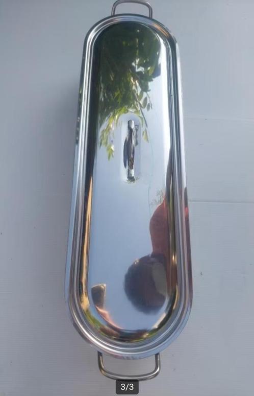 Vispot, vis- of groenteschotel 62cm 10l NIEUW, Huis en Inrichting, Keuken | Potten en Pannen, Nieuw, Inox, Inductieplaat, Keramische plaat