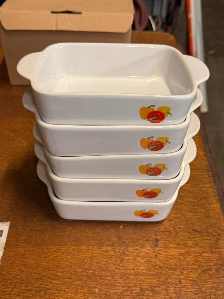 Set keramische ovenschaaltjes, Maison & Meubles, Cuisine | Couverts, Comme neuf, Enlèvement ou Envoi