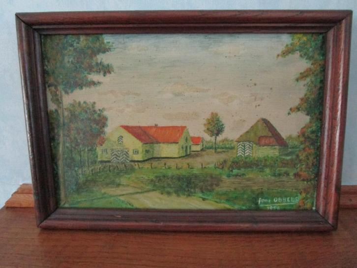 kunstwerken Obbels, Antiek en Kunst, Kunst | Schilderijen | Klassiek, Ophalen of Verzenden