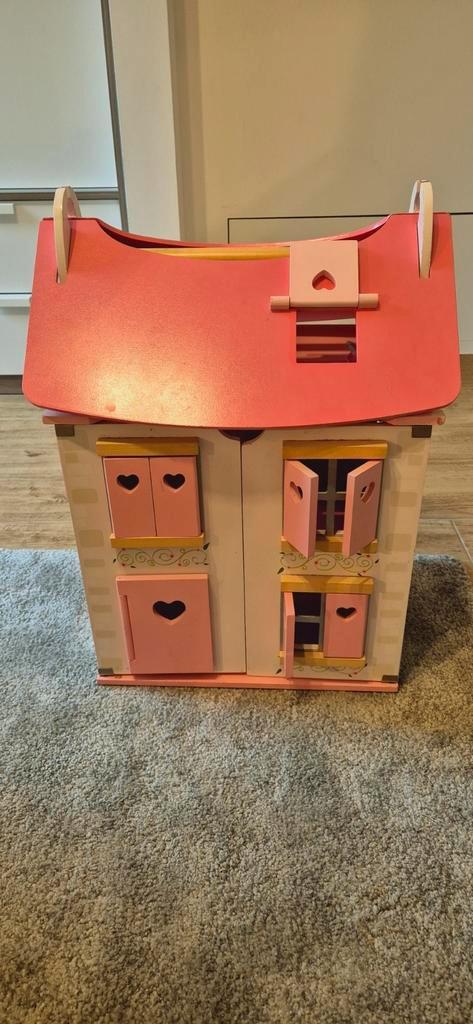 Grande maison de poupée en bois, Enfants & Bébés, Jouets | Maisons de poupées, Comme neuf, Accessoires, Enlèvement ou Envoi