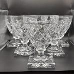6 verres du Val Saint Lambert. Tous signés, Ophalen