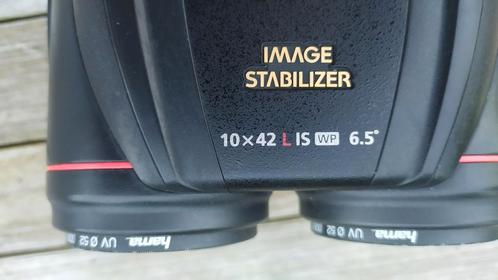Jumelles stabilisatrices d'image Canon 10x42 L IS WP, TV, Hi-fi & Vidéo, Matériel d'optique| Jumelles, Utilisé, Prisme de toit (à droite)