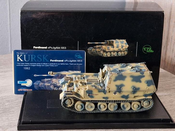 Dragon Armor 60094 Ferdinand sPzJgAbt 653 Kursk tank char, Collections, Objets militaires | Seconde Guerre mondiale, Armée de terre