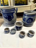 Keulse Potten / Westerwald Zoutgeglazuurde Gerspotten ( set), Enlèvement