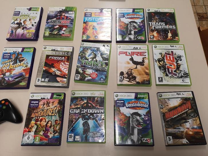 X-box 360 met spelletjes (apart te verkrijgen), Games en Spelcomputers, Games | Xbox One, Gebruikt, Overige genres, 3 spelers of meer