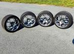 4 belles roues alu été 215/40ZR16, jantes Peugeot/Citroën, Auto-onderdelen, Ophalen, 16 inch, Banden en Velgen, Zomerbanden