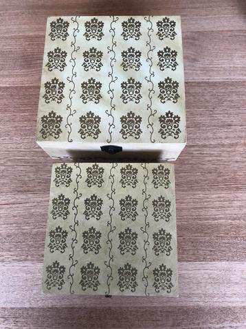 2 houten kistjes, Ophalen, Gebruikt