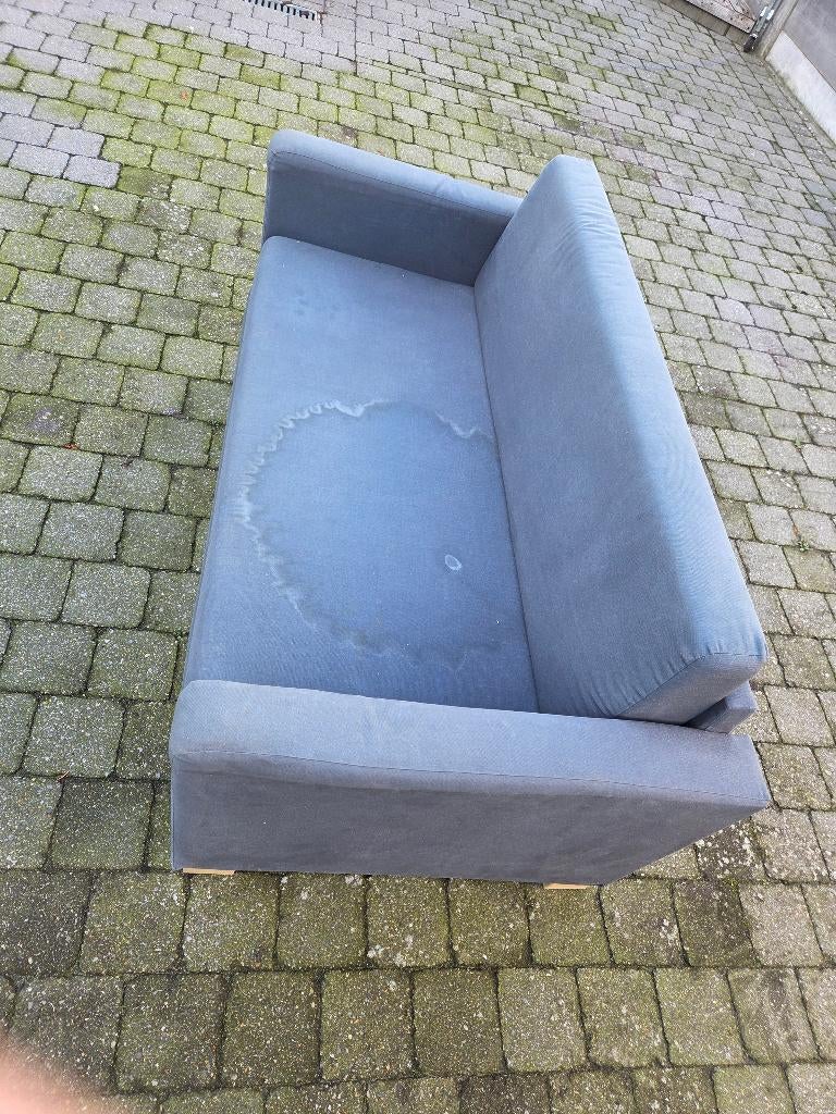 Zetelbed 120 cm bauw-grijs, Huis en Inrichting, Slaapkamer | Slaapbanken, Gebruikt, 120 cm, 190 cm of minder, Tweepersoons, Grijs