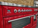 🔥 Poêle Luxe Boretti Majestic 120 cm rouge Coupe de Feu, Comme neuf, 5 zones de cuisson ou plus, Classe énergétique A ou plus économe