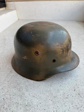 Wo2 Duitse camo helm beschikbaar voor biedingen
