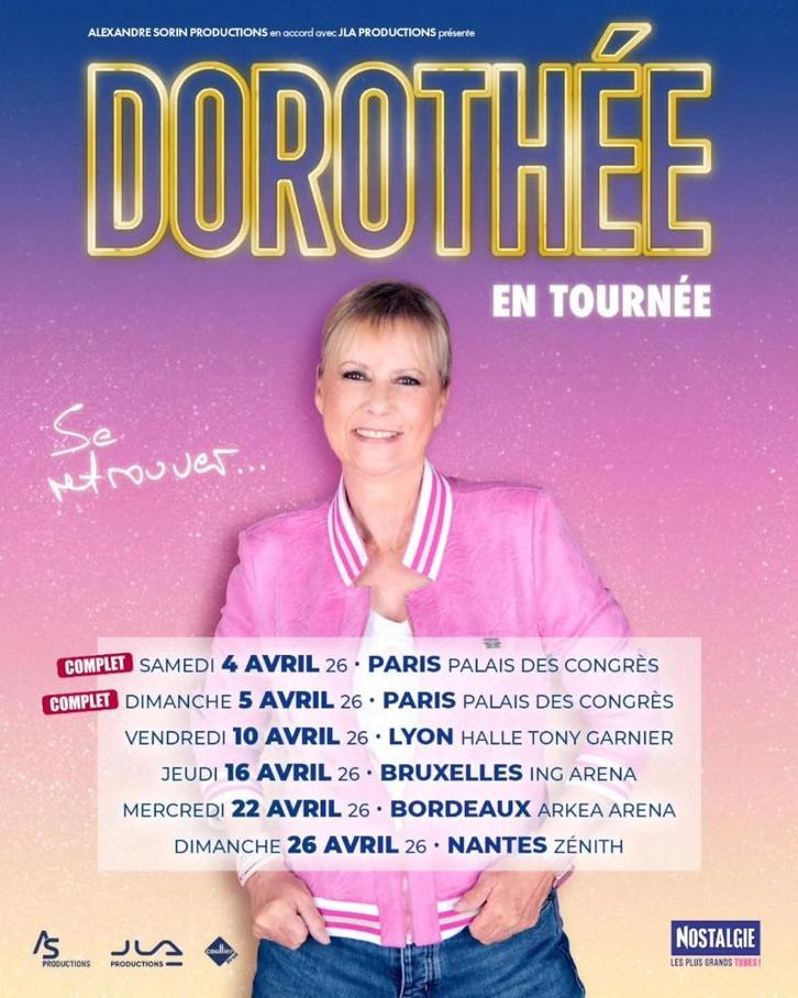 Dorothee à Bruxelles 16 avril place assise viapi Parking C, Tickets & Billets, Concerts | Chanson française, Trois personnes ou plus