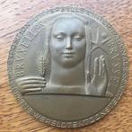 Medaille brons, Expo '58, RAU, Ophalen of Verzenden, Brons
