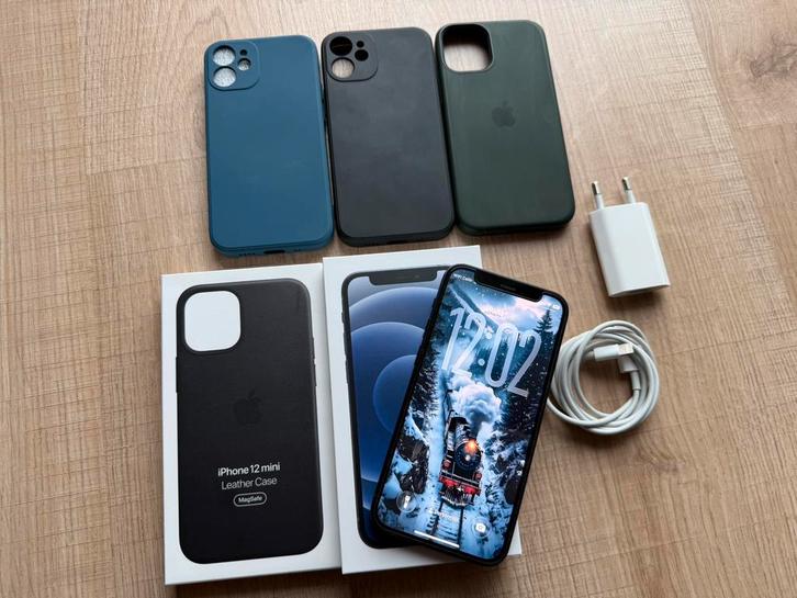Apple iPhone 12 Mini 128GB – Zwart – Perfecte Staat, Telecommunicatie, Mobiele telefoons | Apple iPhone, Zo goed als nieuw, 128 GB