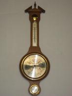 Antieke houten barometer met hygrometer en thermometer, Ophalen of Verzenden